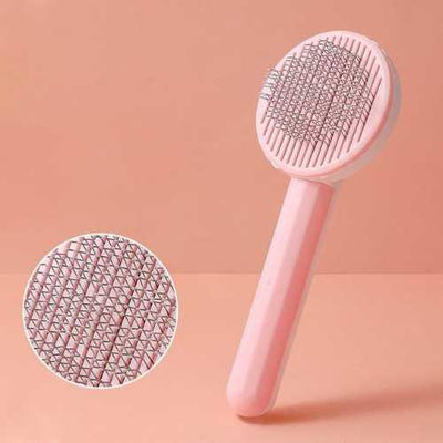 brosse-pour-chien-ronde-rose