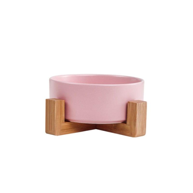    gamelle-chien-ceramique-rose